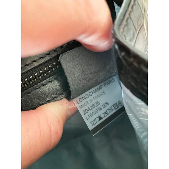 longchamp le pliage Heritage medium shoulder bag Butterfly design leather - Picture 11 of 12